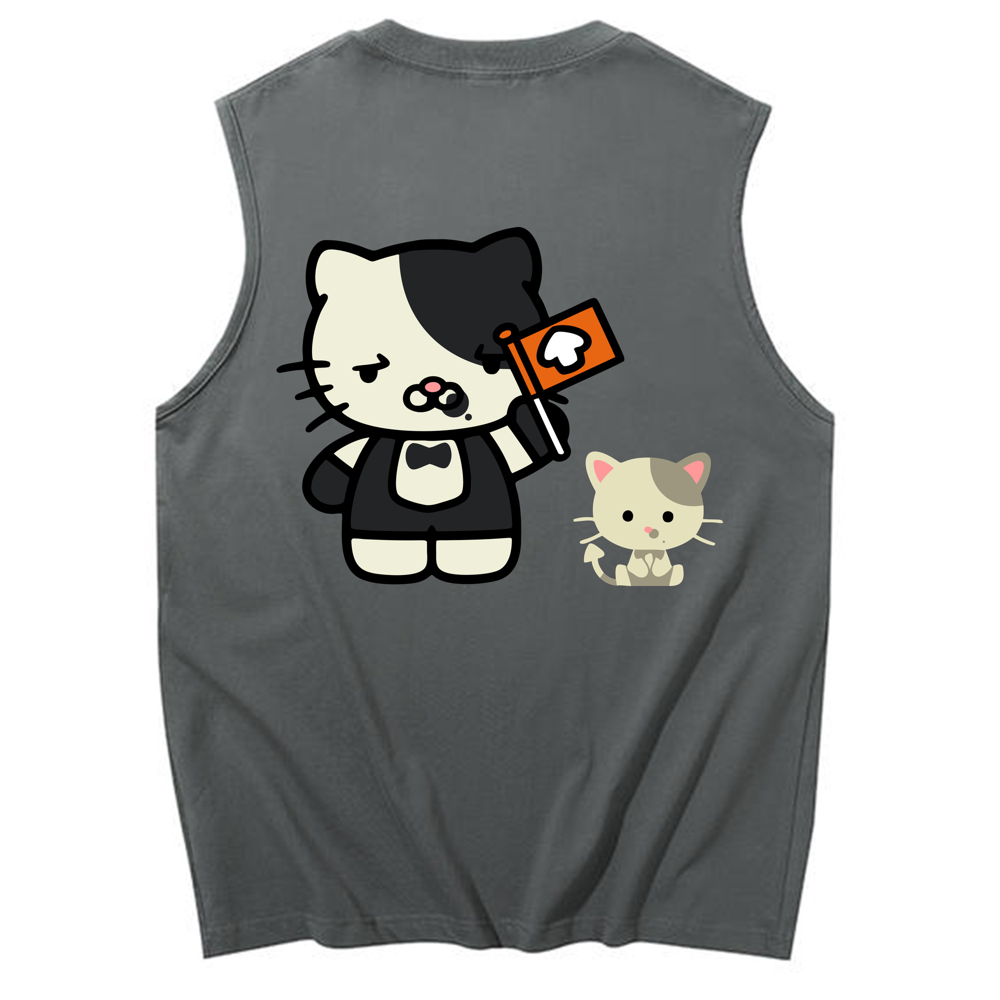 （画像用） Hello Kitty ハローキティ コットン100％タンクトップ（背面プリント）
